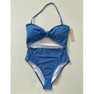 BCBG Generation BLUE Monokini Bathing Suit  Size Medium SwimSuit